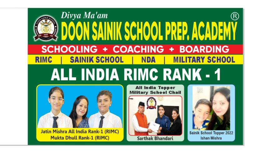 Join Divya Mam Best RIMC Coaching in Dehradun