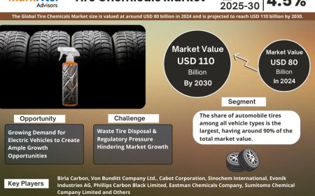 Global Tire Chemicals Components Market 2025 – Geographical Analysis, Latest Technology, Investment Opportunities, Future Trends and Outlook 2030