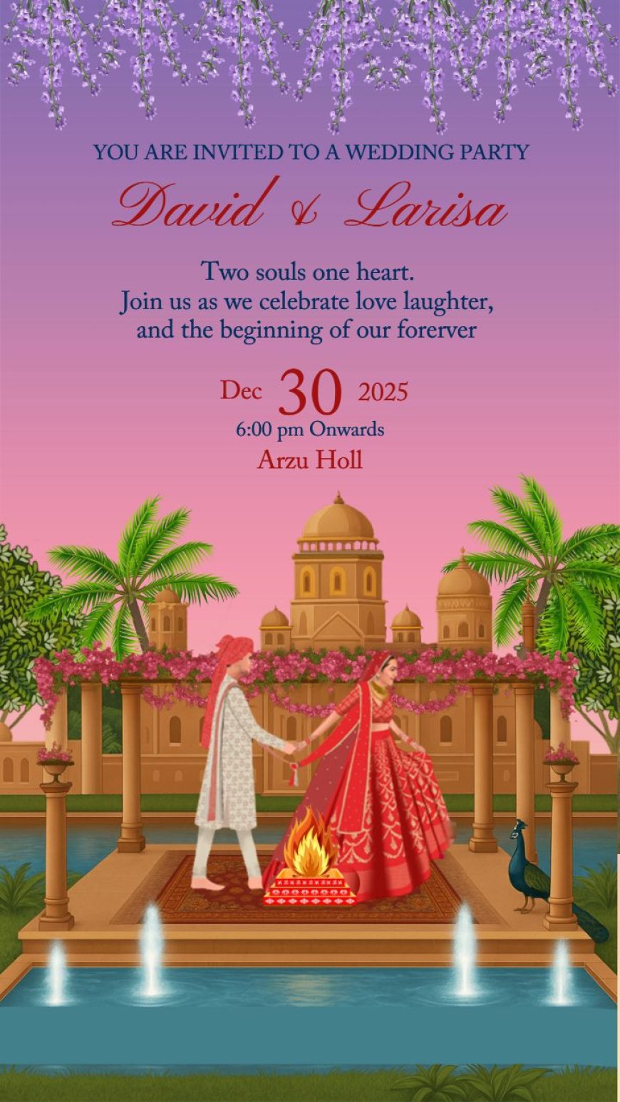 Announce Your Big Day with an Indian Wedding Card Template