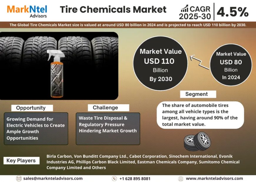 Global Tire Chemicals Components Market 2025 – Geographical Analysis, Latest Technology, Investment Opportunities, Future Trends and Outlook 2030
